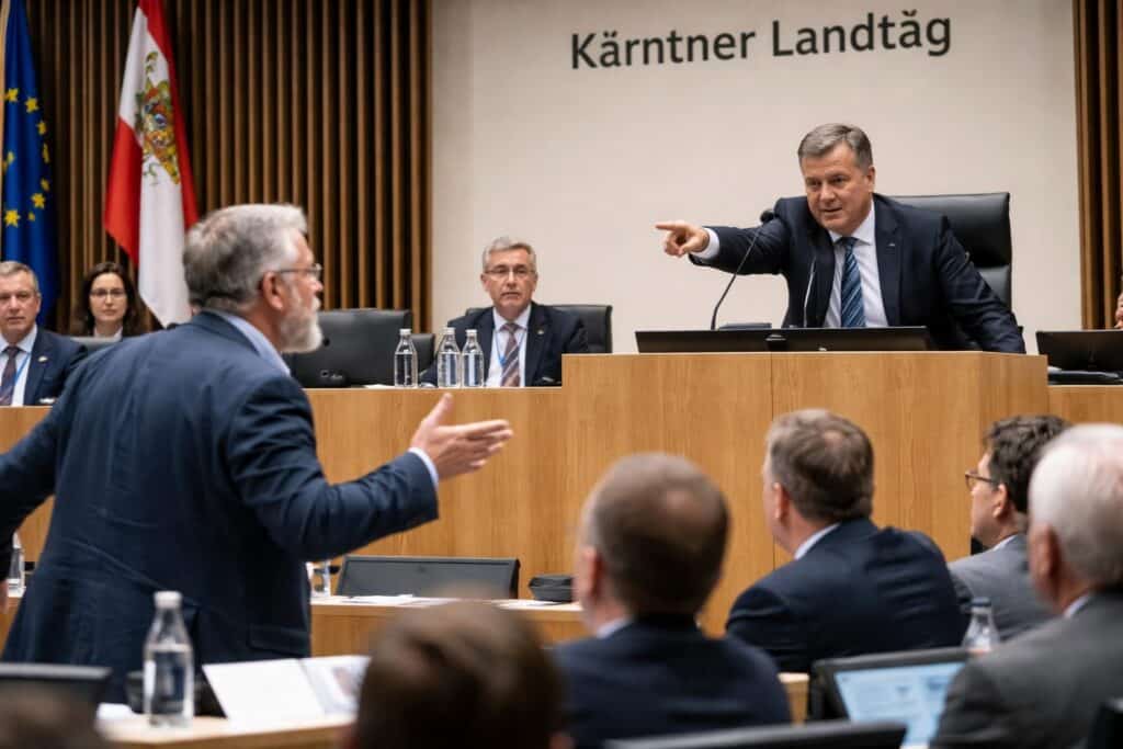 Ordnungsruf wegen slowenischer Worte: Debatte im Kärntner Landtag spitzt sich zu