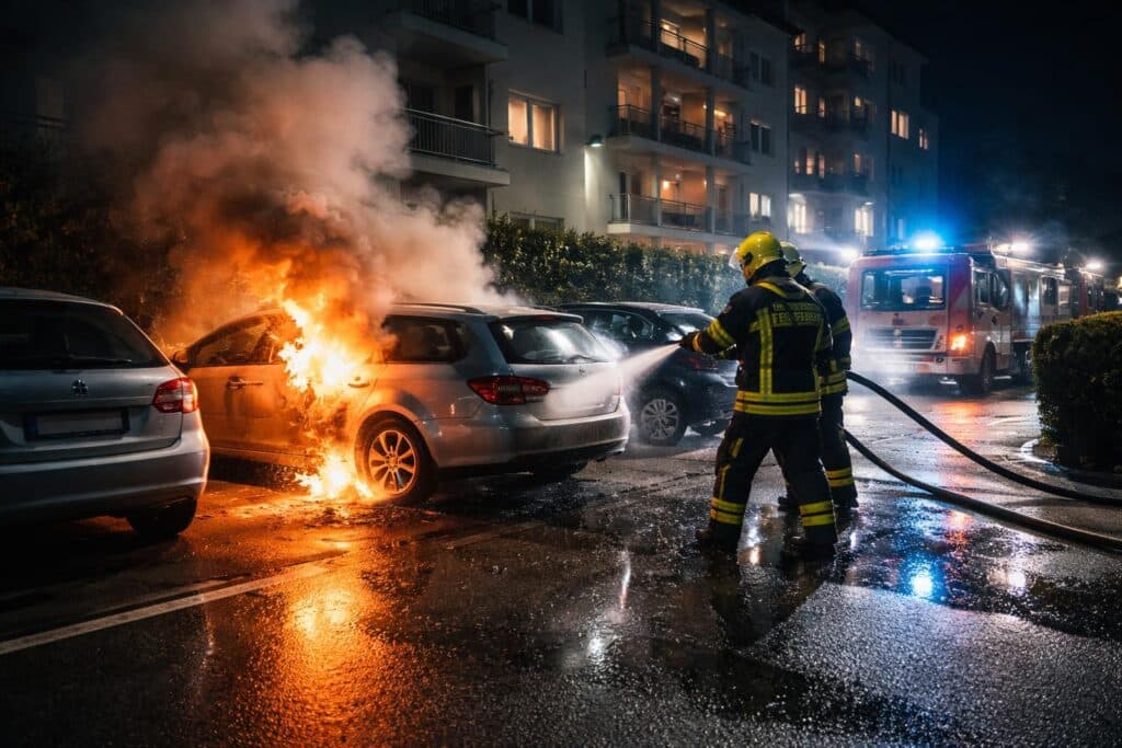 Brandstiftung in Klagenfurt