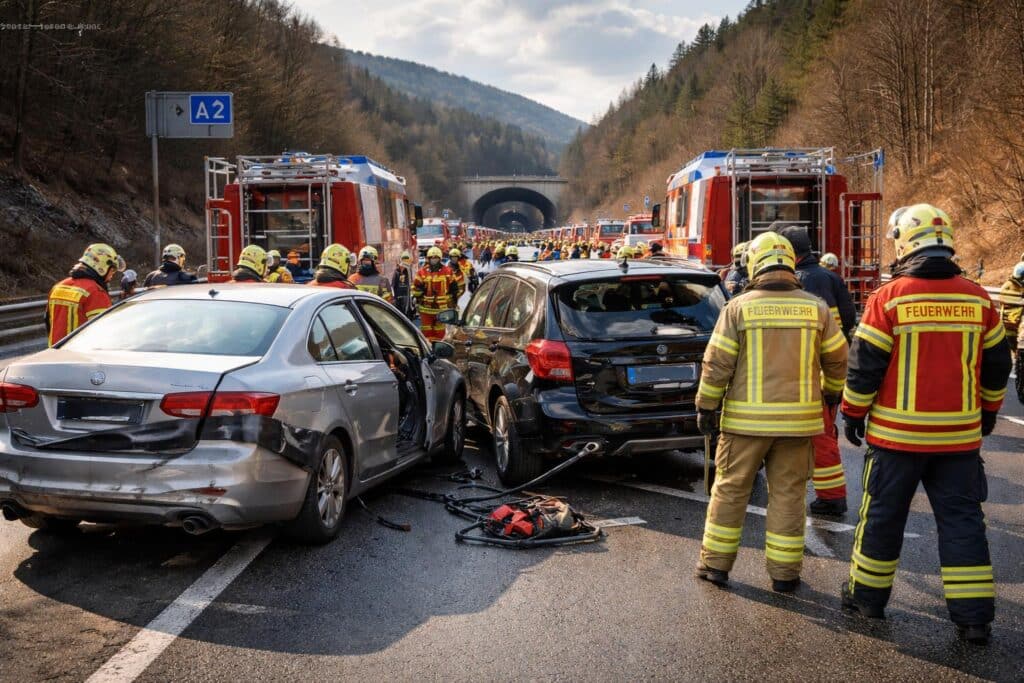 Stau führte zu schwerem Auffahrunfall!