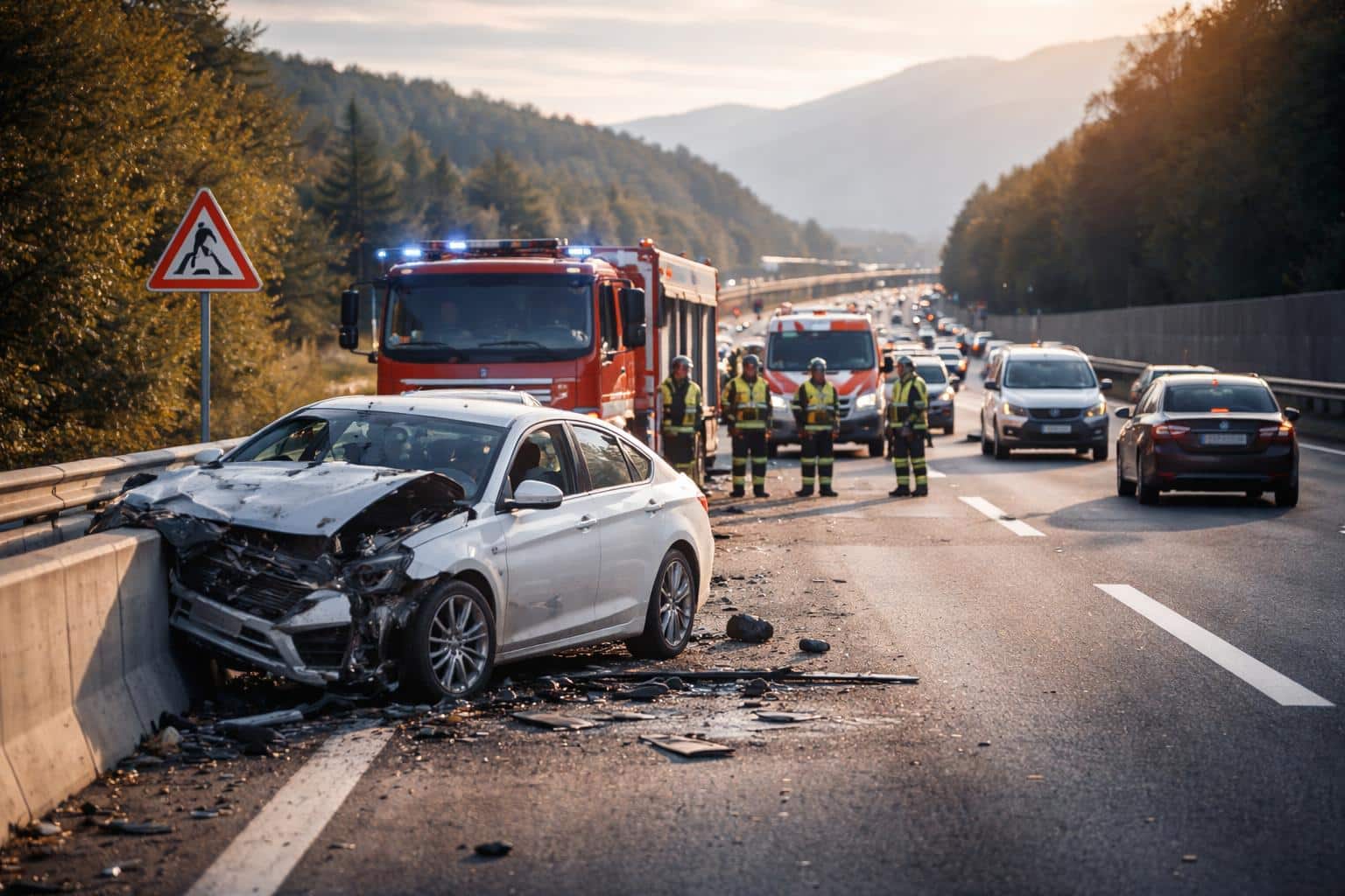 Verkehrsunfall mit Sachschaden auf der Südautobahn