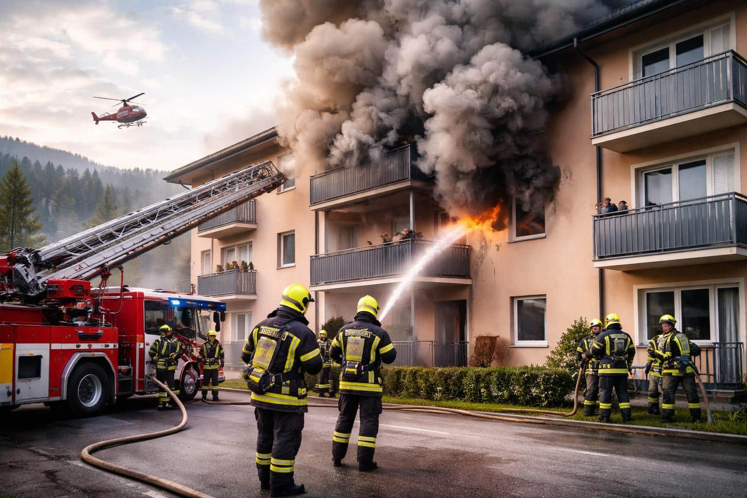 Wohnungsbrand im Bezirk Spittal an der Drau