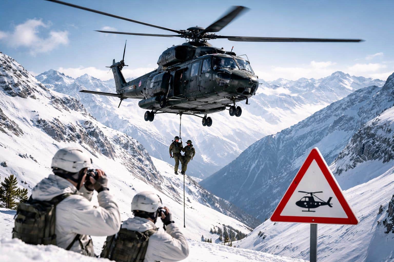 Bundesheer übt Hochgebirgsflüge