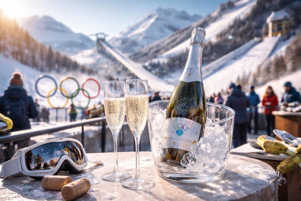 Die offiziellen Bläschen der Olympischen Winterspiele
