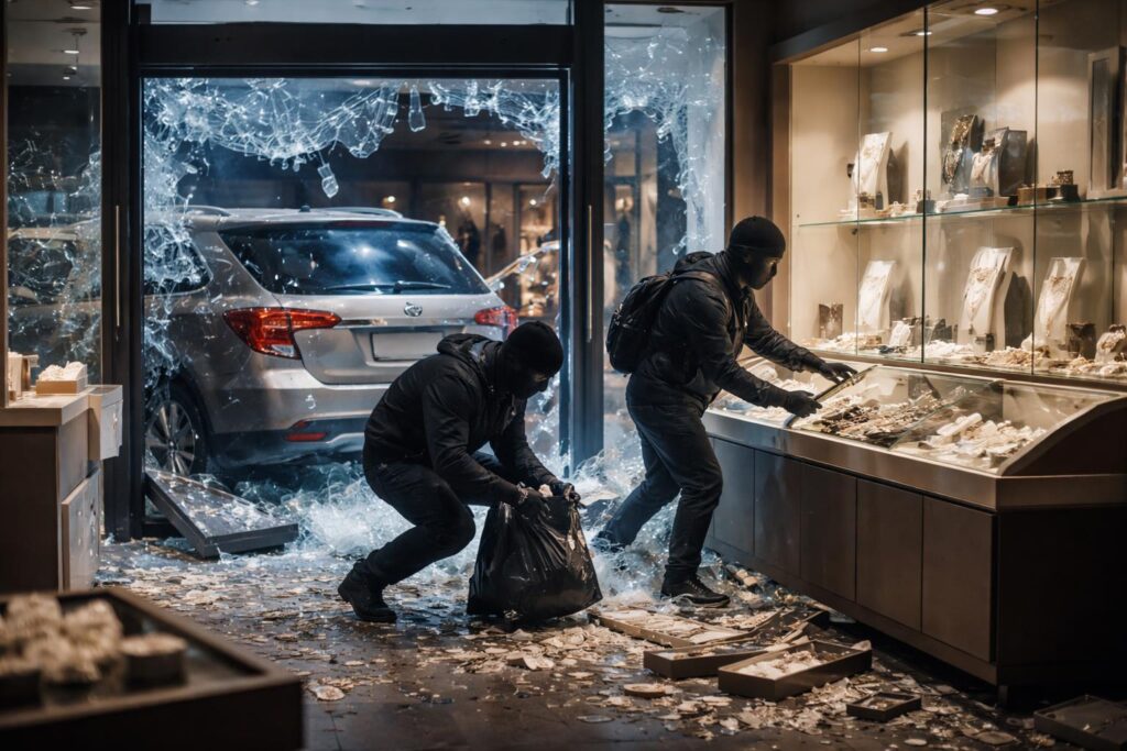 Einbruch in ein Juweliergeschäft