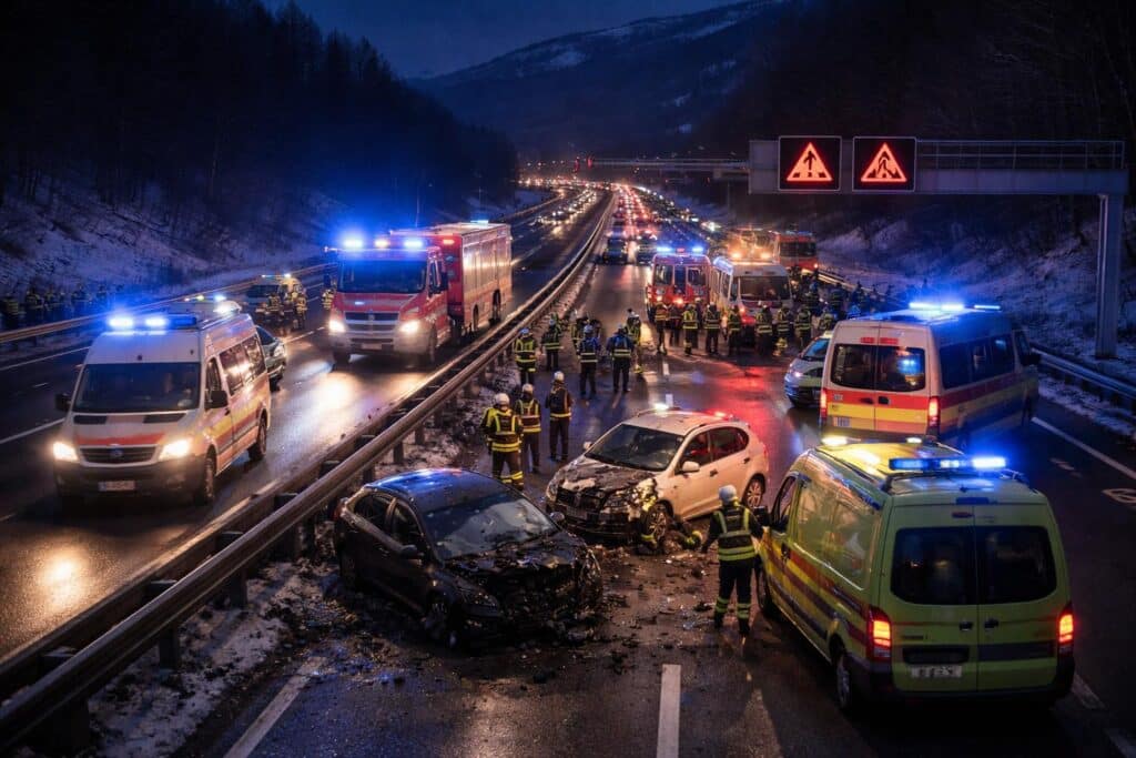 Geisterfahrer: Schwerer Unfall auf A10