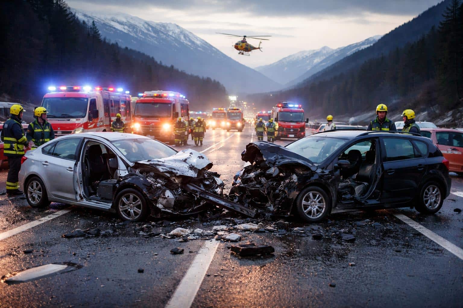 Tödlicher Verkehrsunfall auf der A10 Tauernautobahn