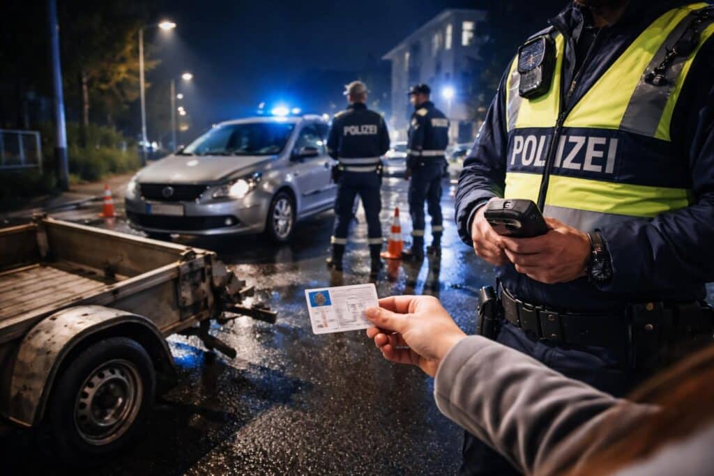 Verkehrsunfall mit Sachschaden - Führerscheinabnahme