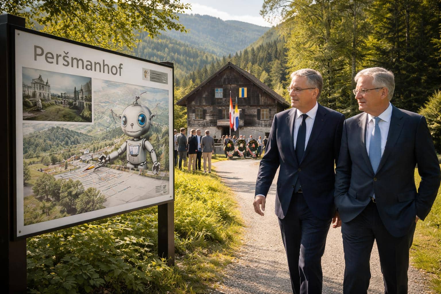 Innenminister Karner besucht Peršmanhof