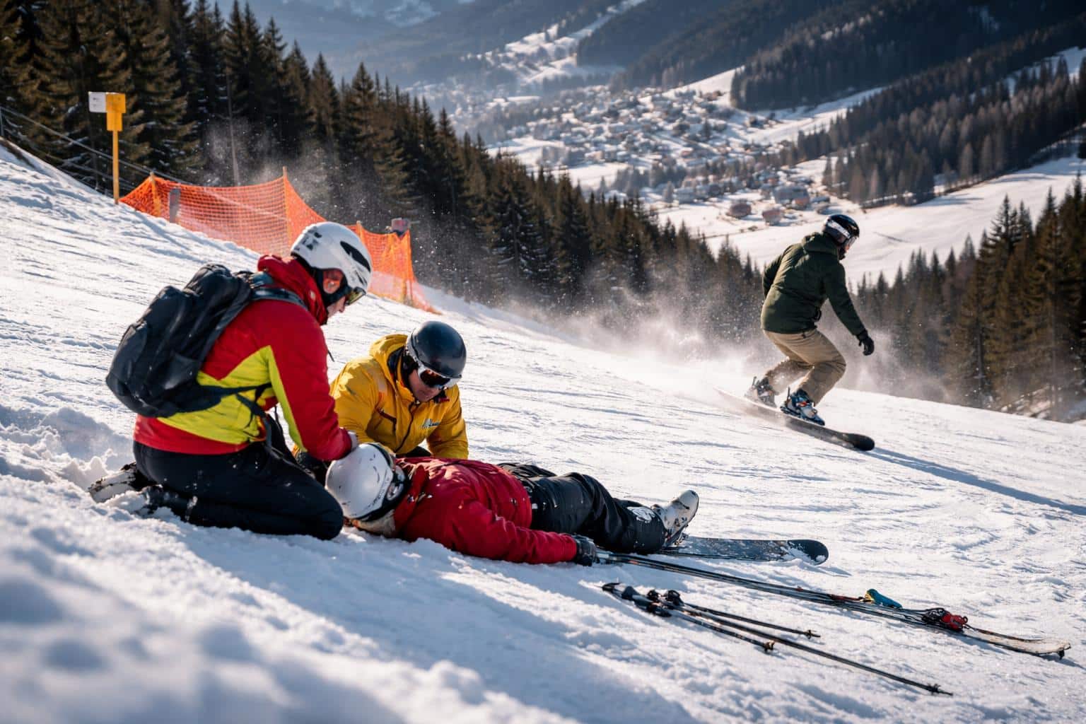 Skiunfall mit Fahrerflucht in St. Oswald