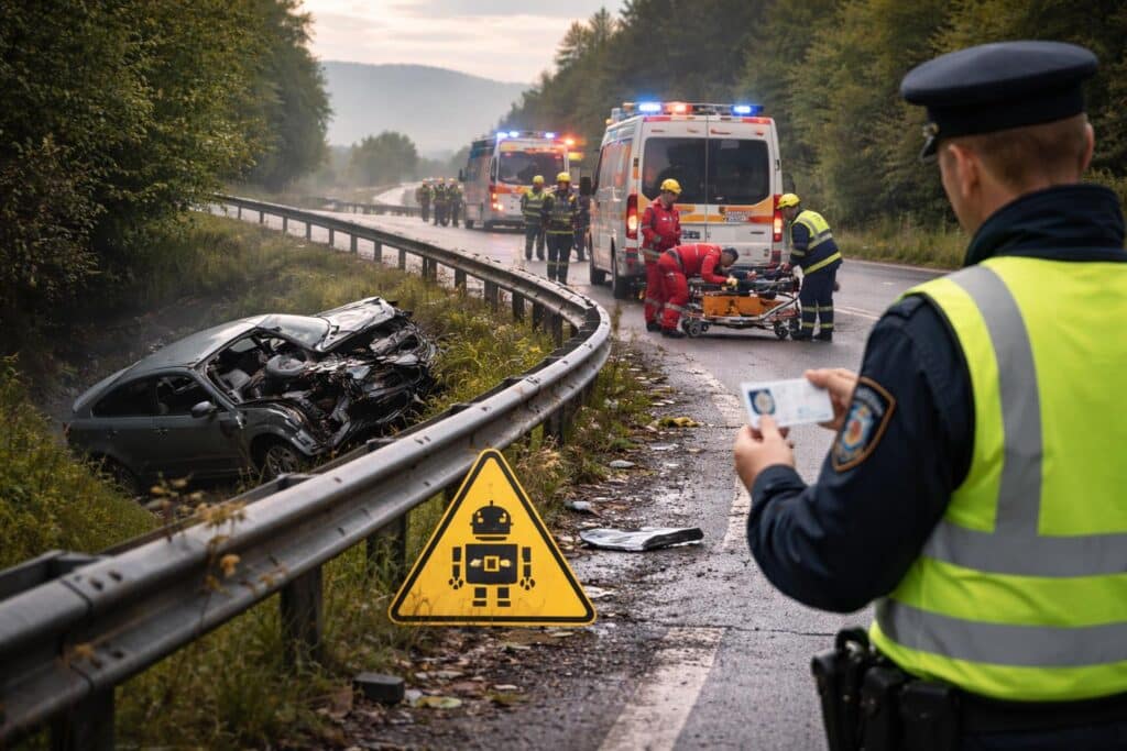 Verkehrsunfall mit Personenschaden - Führerscheinabnahme