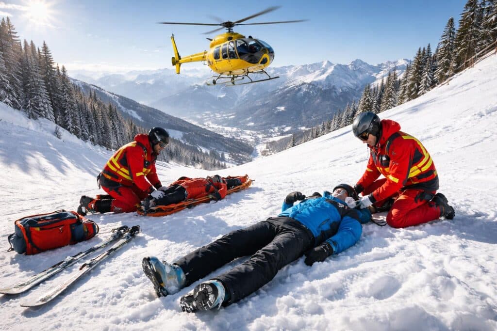 Zwei Skifahrer nach Kollision bewusstlos