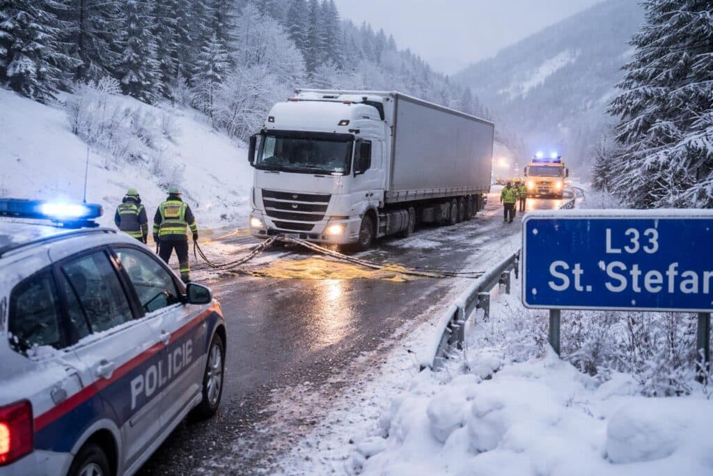 Verkehrsunfall mit Sachschaden auf der L33