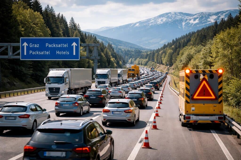 A2 Süd Autobahn, Klagenfurt Richtung Graz