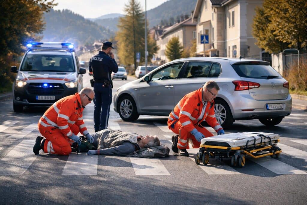 Verkehrsunfall mit Personenschaden in St. Veit an der Glan