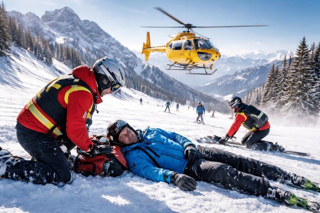 Skikollision am Nassfeld