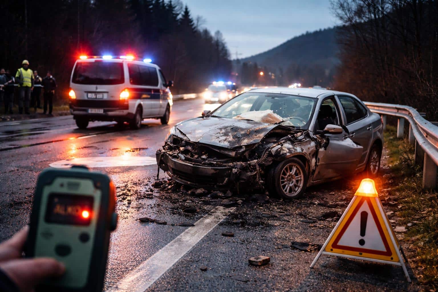 Verkehrsunfall mit Sachschaden, Alkoholisierung