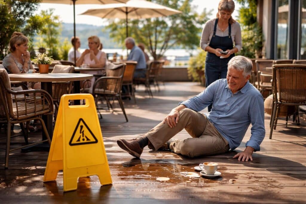 Klage nach Sturz in Café abgewiesen