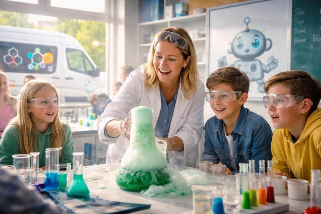 Chemie zum Angreifen an der Europaschule St. Michael