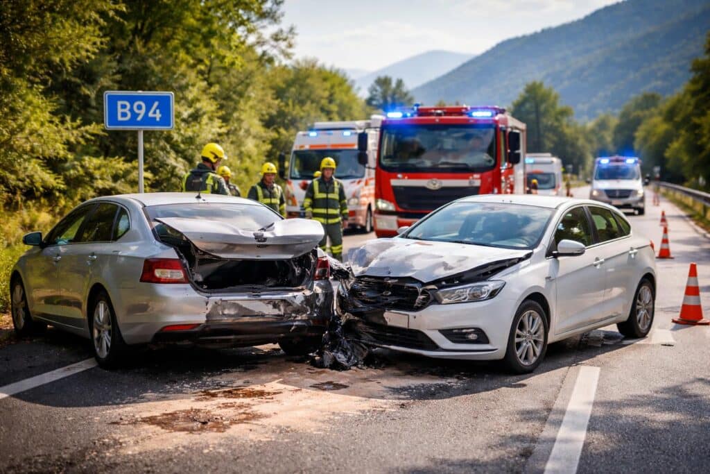 Auffahrunfall auf der B94