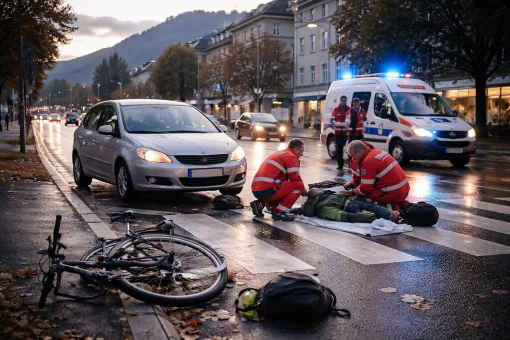 Verkehrsunfall mit Personenschaden in Villach