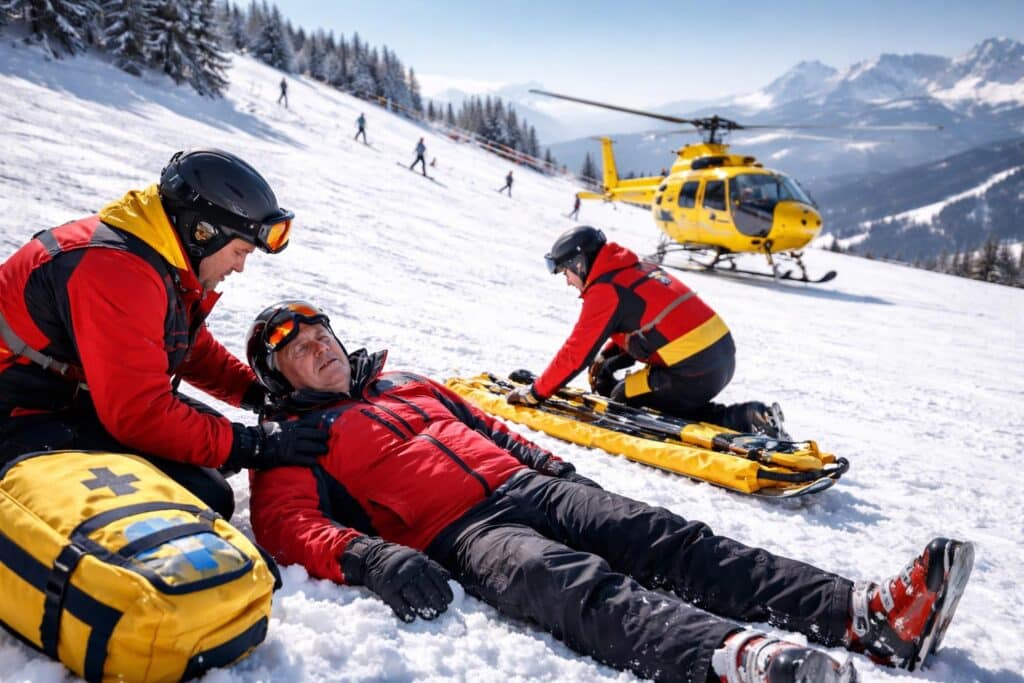 75-Jähriger beim Skifahren schwer verletzt