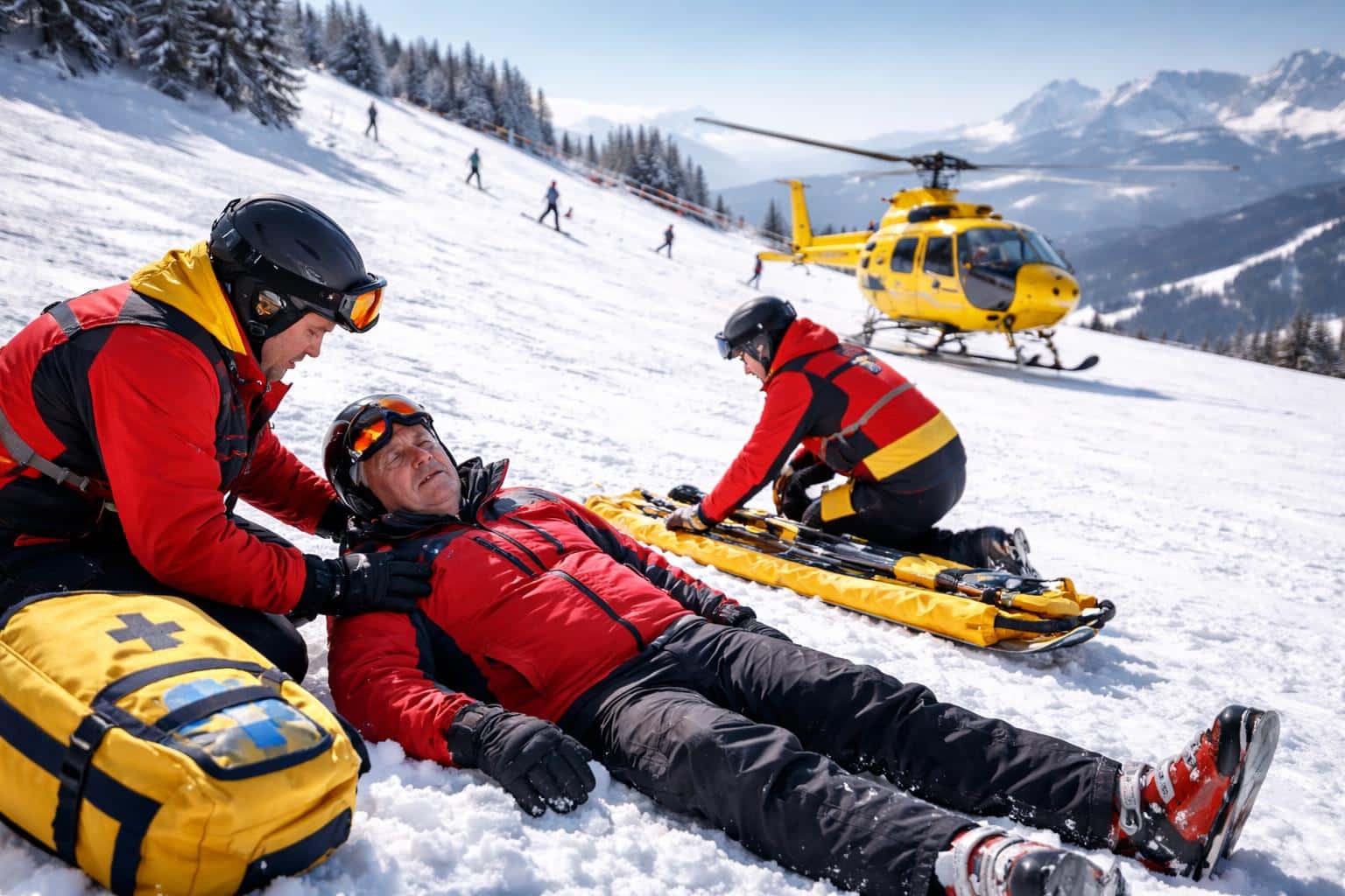 75-Jähriger beim Skifahren schwer verletzt