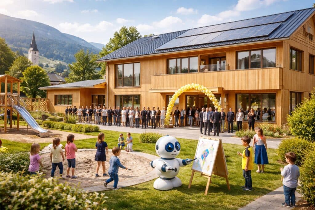 Holzbau mit Herz: Neue Kindertagesstätte in St. Michael ob Bleiburg eröffnet