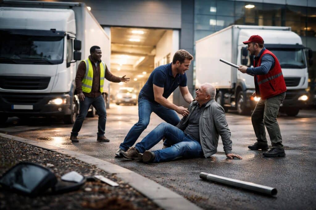 Streit am Firmenparkplatz eskaliert