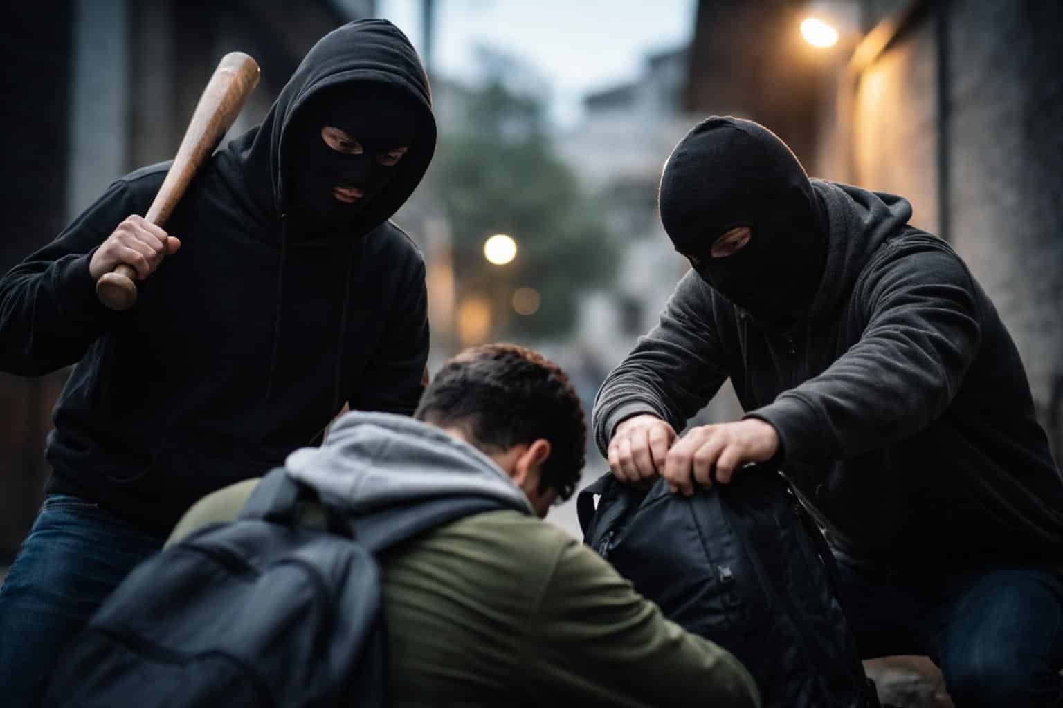 Raubüberfall mit Baseballschläger