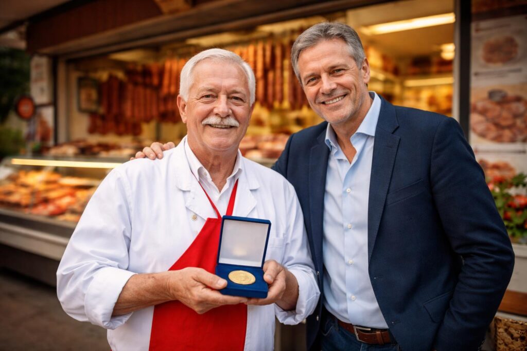 Ehrpfennig für Klagenfurter Traditionsfleischer