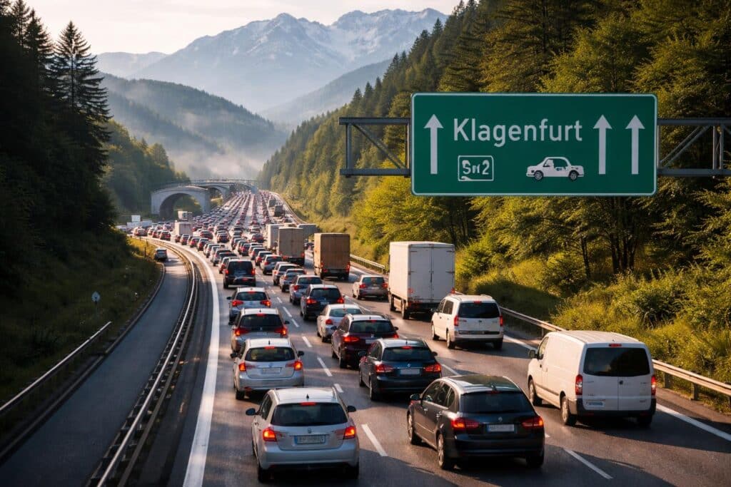 A2 Süd Autobahn, Graz Richtung Klagenfurt