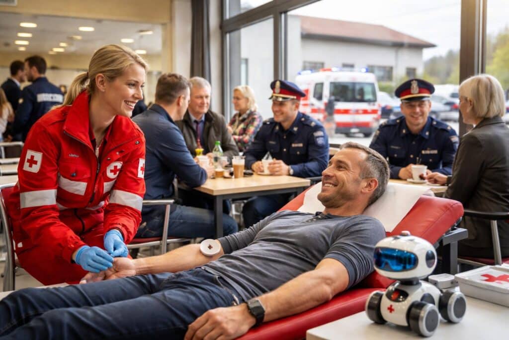 „Blut spenden & Polizei erleben“: Starker Auftritt in Sittersdorf