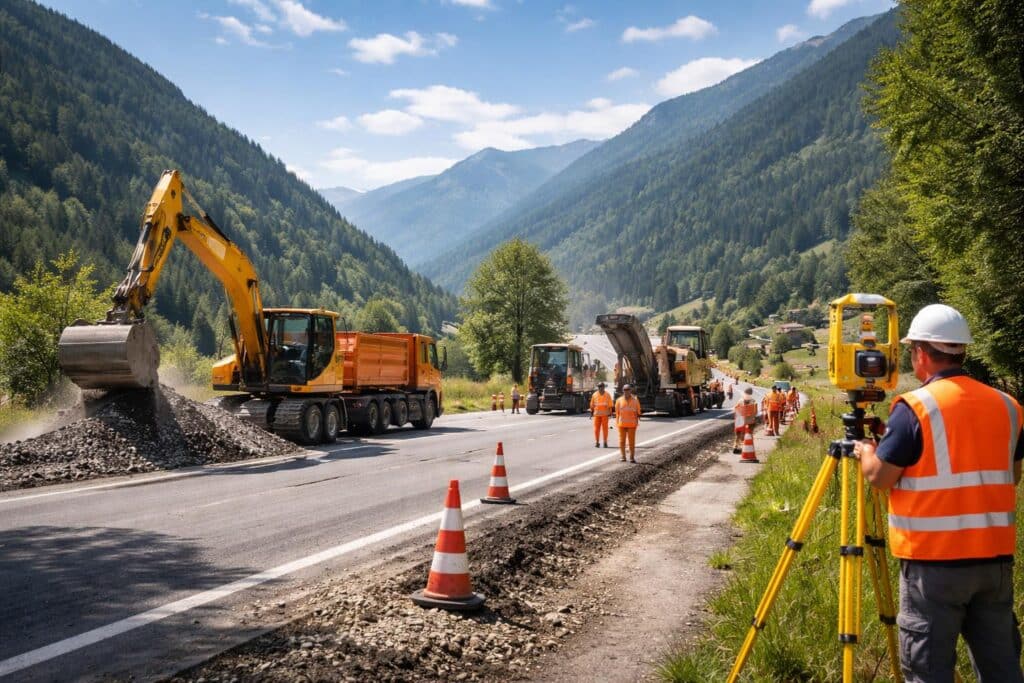 Bauarbeiten auf der B106 werden fortgesetzt