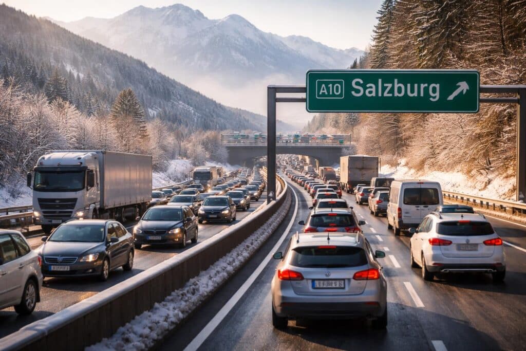 A10 Tauern Autobahn, Villach Richtung Salzburg