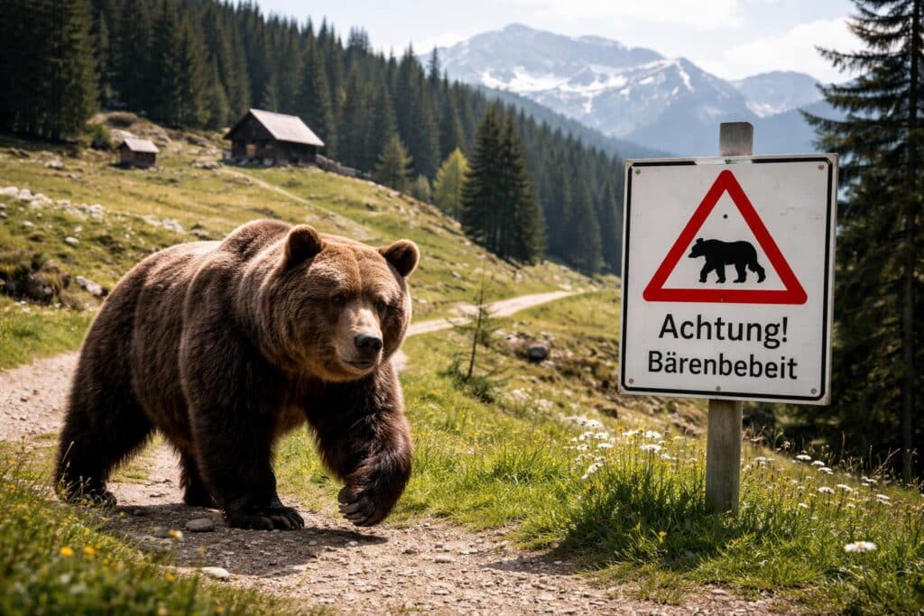 Bär auf der Luschaalm gesichtet