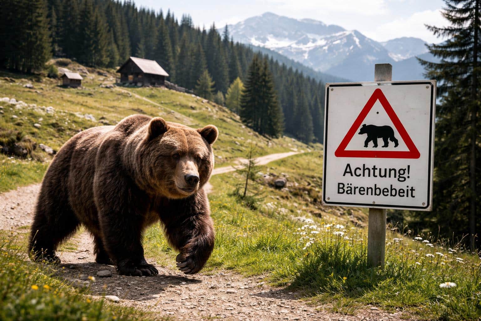 Bär auf der Luschaalm gesichtet
