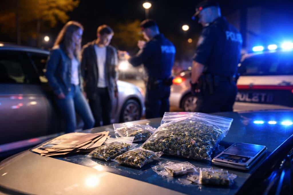Drogenfund bei Verkehrskontrolle