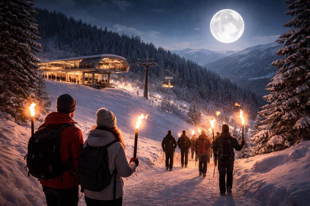 Nachtfahrt zum Vollmond