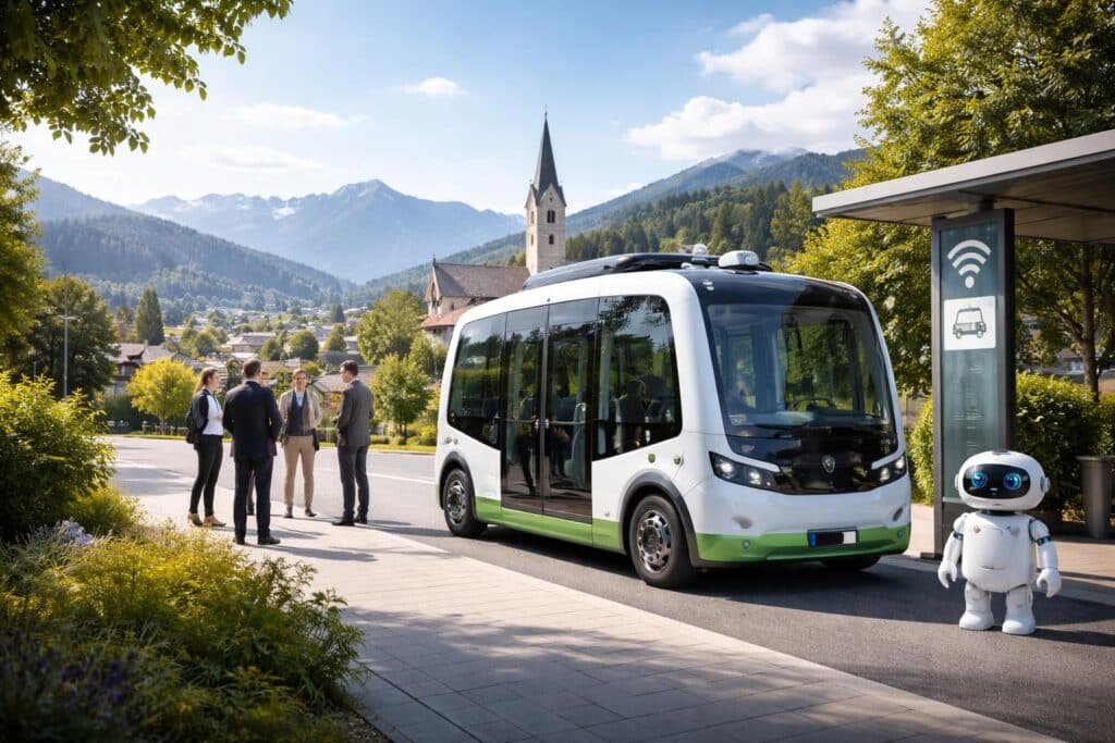Mobilität der Zukunft: Autonome Busse für vier Pilotregionen