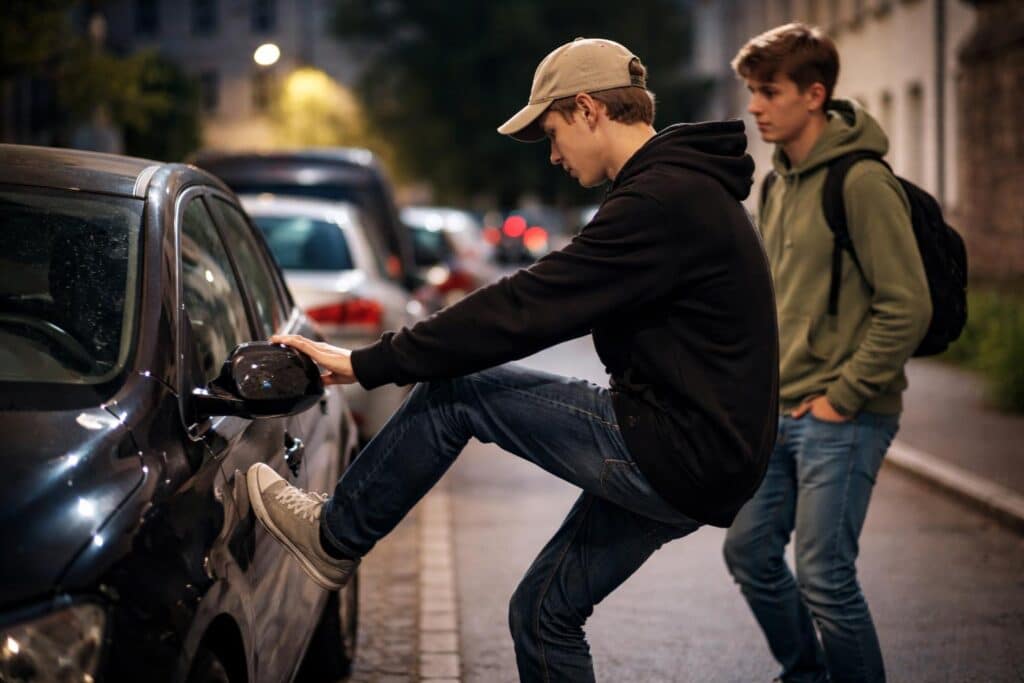 Kärntner (15 und 20) sollen in Feldkirchen Autospiegel abgetreten haben