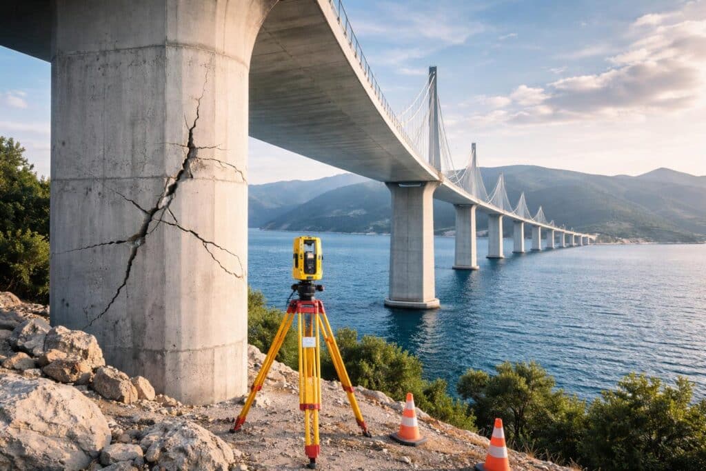 2022 errichtet: Risse in Pelješac-Brücke wurden seit 2024 nicht saniert