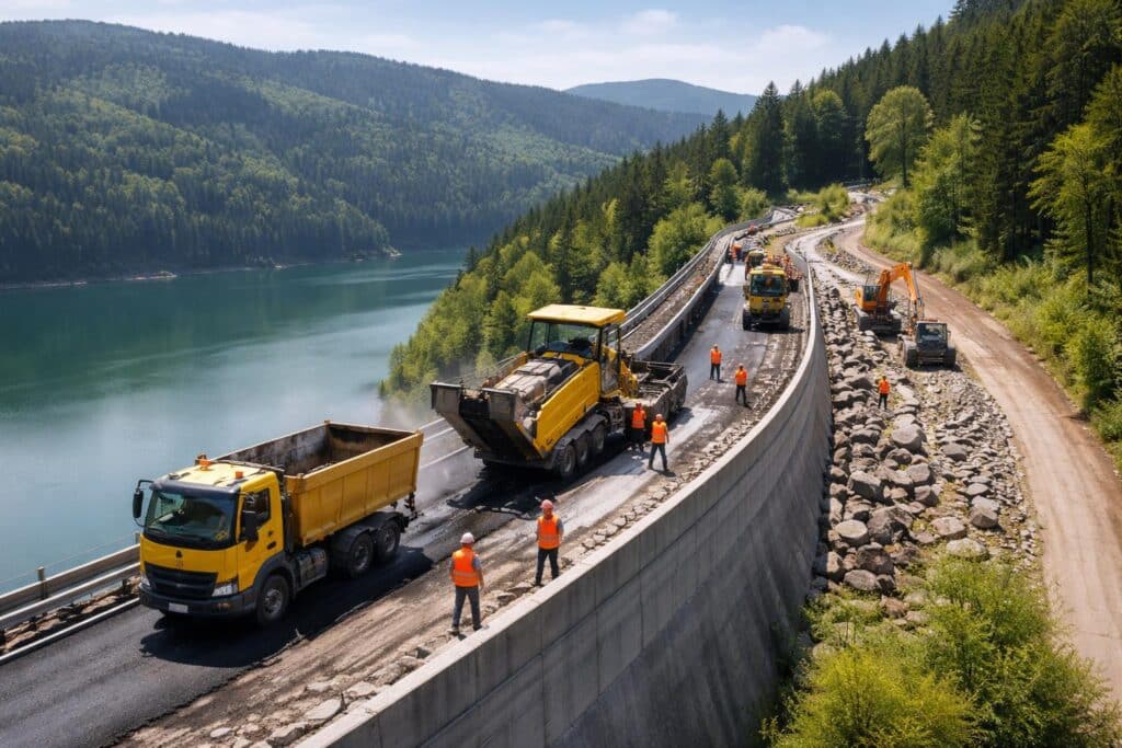 Kelag saniert Dammkrone am Speicher Soboth