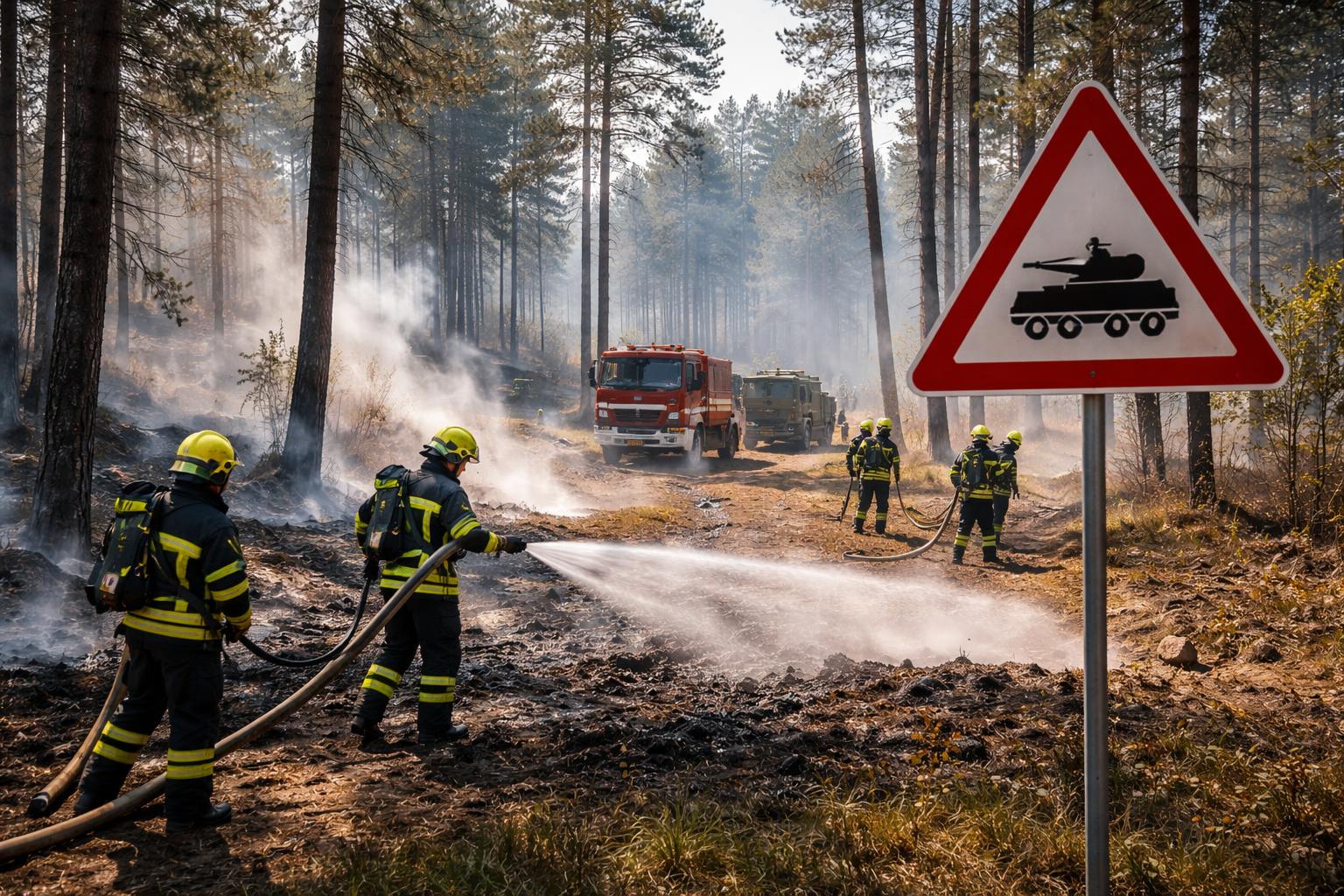 Waldbrand auf Militärübungsareal rasch gelöscht