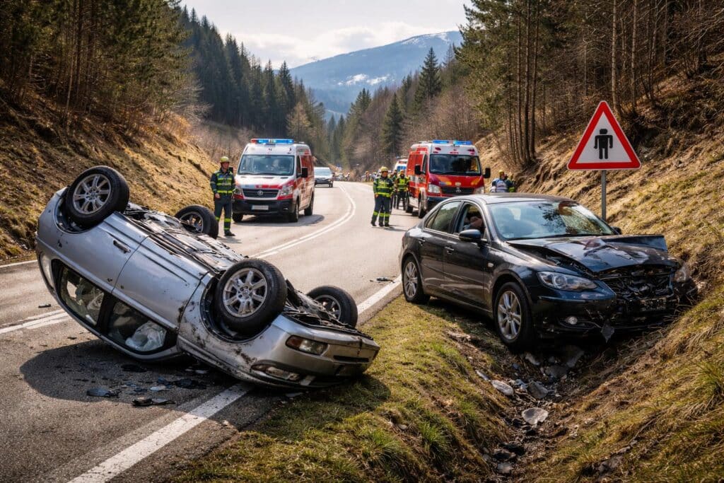 Verkehrsunfall mit Personenschaden im Bezirk St. Veit an der Glan