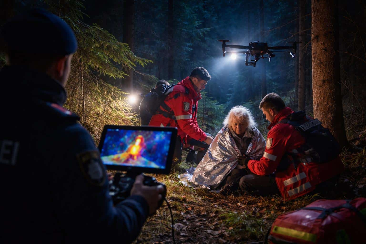 Vermisste Frau im Wald gefunden