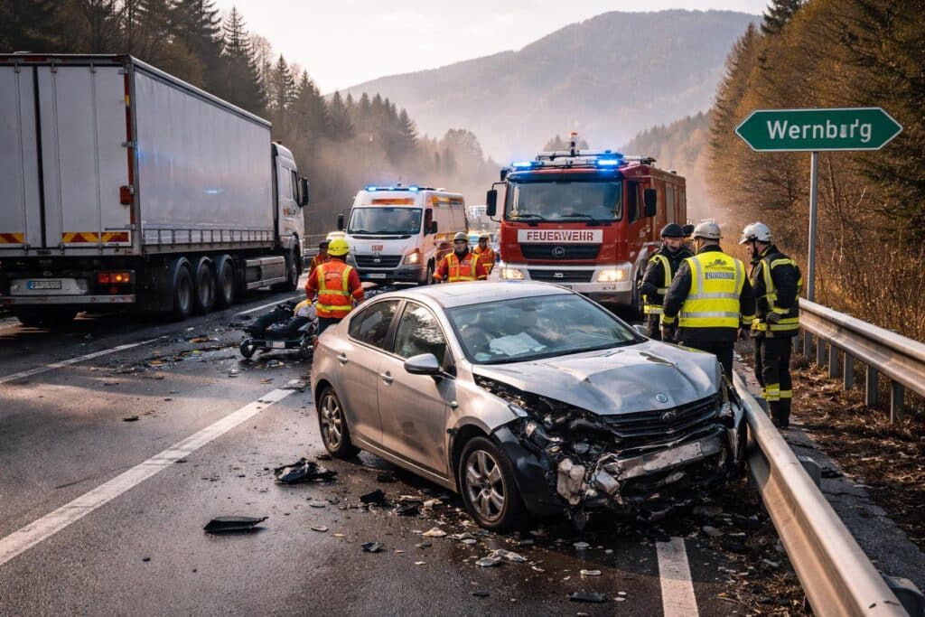 Verkehrsunfall mit Personenschaden bei Wernberg