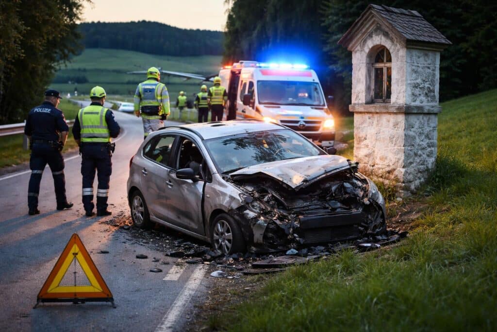 Alkoholisiert: Frauen verursachten Unfall