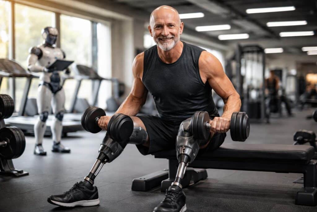 Selbst zwei Amputationen halten diesen Mann nicht vom Training ab
