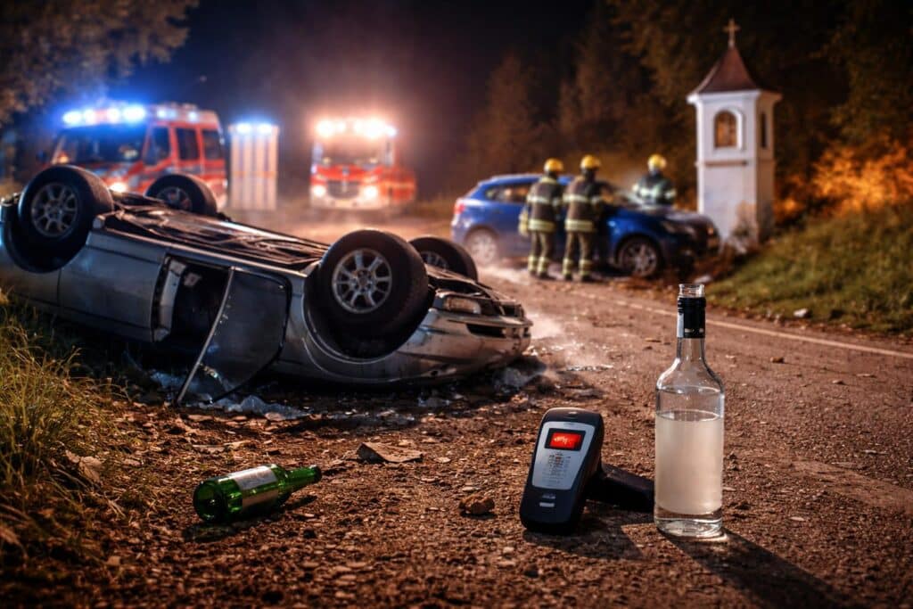 Alkolenkerinnen bei Unfällen verletzt