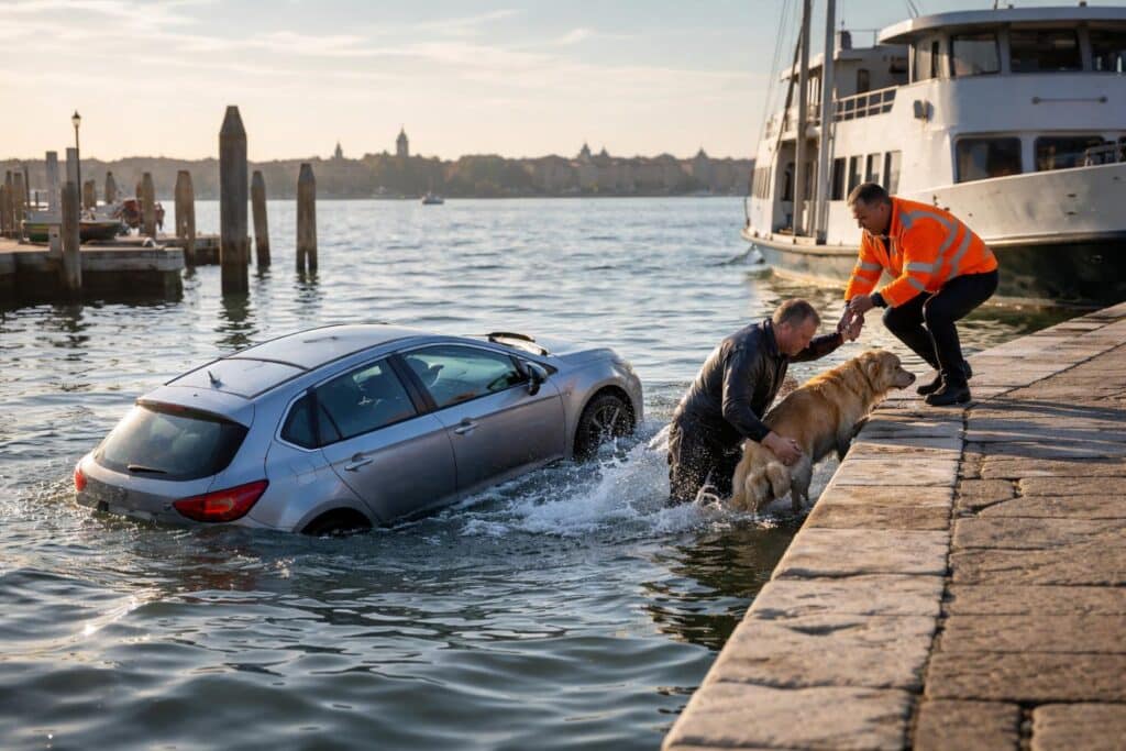 Lido von Venedig: Österreicher stürzt mit Auto ins Meer